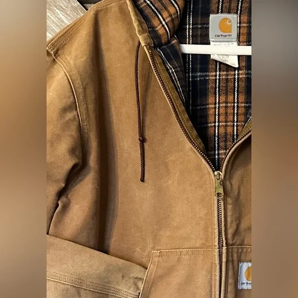 Carhartt Brown Hooded Jacket - Picture 9 of 9